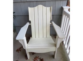 Adirondack Chair White Painted Wood
