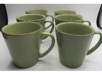 Home Green Mugs -  Set Of 6