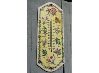 Olive Street Pottery Outdoor Ceramic Wall Thermometer