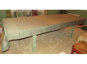 Tablecloth - Long Rectangular Green Fabric