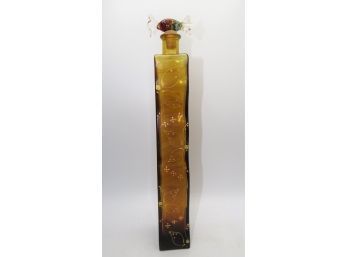 Amber Glass Oil Bottle With Glass/cork Top