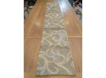 Table Runner -Sage Feather Scroll