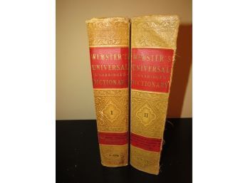 Webster's Universal Dictionaries Of The English Language Unabridged By Noah Webster - Volume 1 & 2