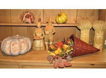 Thanksgiving/fall Decorations - Assorted Set Of 8