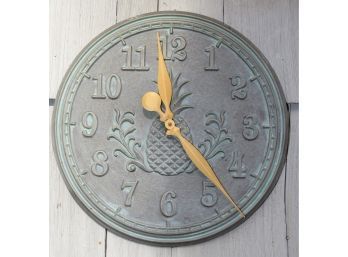 Outdoor Pineapple Wall Clock