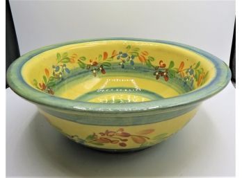 Colorful Painted Terra Cotta Bowl