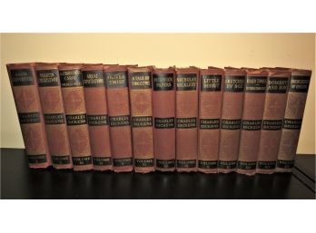 The Works Of Charles Dickens Books - Partial Set Of 13 Volumes