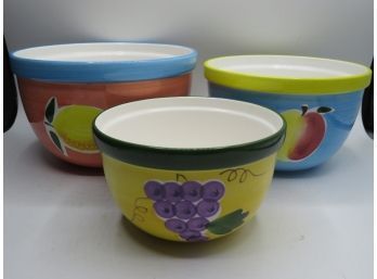 Lillian Vernon Mixing Bowls - Assorted Sizes Set Of 3