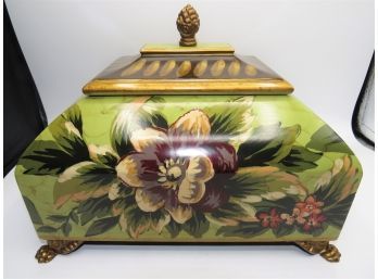 Toyo Raymond Waites Villa Green Wood Box With Lid