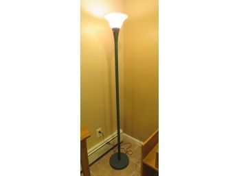 Floor Lamp, Green Metal