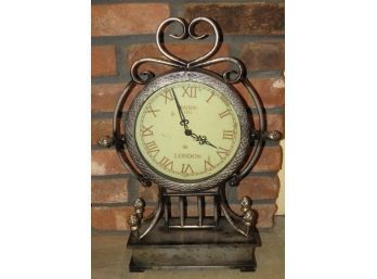 Watson London 1852 Metal Battery Operated Mantle Clock