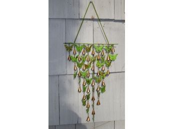 Outdoor Butterfly & Bells Metal Wall Decor