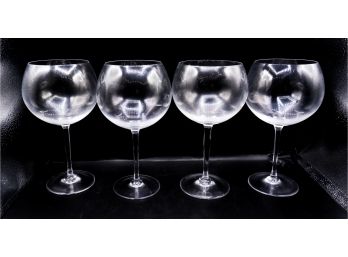 Set Of 4 Long Stemmed Wine Goblets