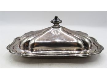 Vintage Silverplated Butter Dish