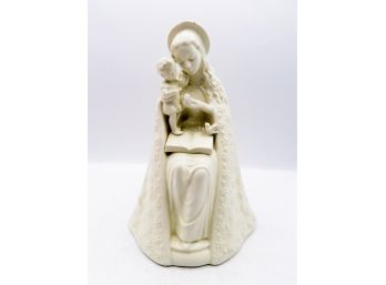 Vintage Goebel Hummel White Porcelain Madonna W/ Infant - Made In Germany