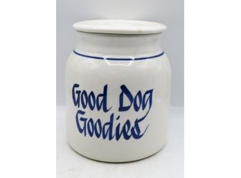 Good Dog Goodies Ceramic Cookie Jar - Made In The USA