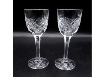 A Pair Of Waterford Lismore Platinum Glasses