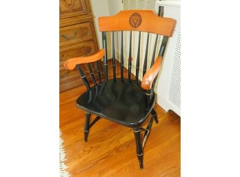 Vintage Wooden Windsor Alumni Chair - Captains Chair