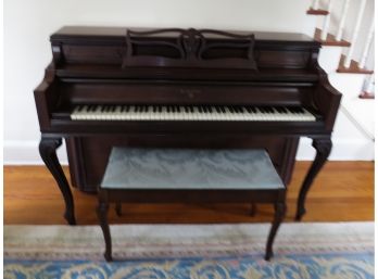 Wm.Knabe @ Co. Upright Piano - #189856 With Bench
