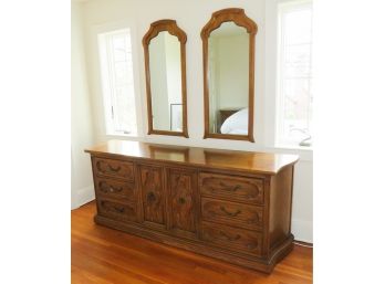 G. Cardarelli @ Co Fine Furniture -  Mid Century Wooden Dresser W/ 2 Mirrors