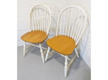 A Pair Of Windsor Arrowback Chairs