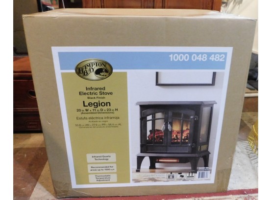 NEW Legion Infrared Electric Fireplace Stove In Box
