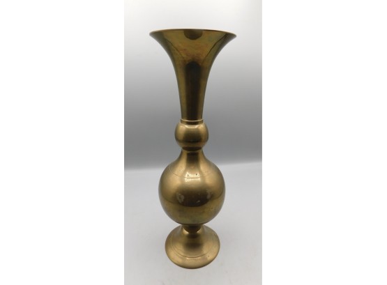Enesco Vintage Brass Bud Vase - Made In India