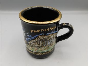 Hand Crafted 24kt Gold Painted Coffee Mug - Made In Greece