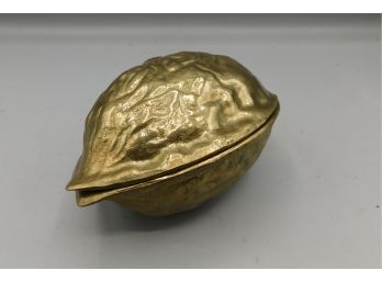 Brass Walnut Style Nutcracker