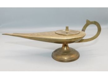 Brass Genie Aladdin Lamp Style Incense Holder - Made In India