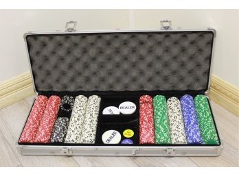 Poker Chip Set W/ Aluminum Carry Case
