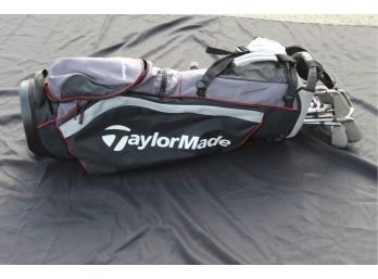 Golf Bag W/ Callaway & Taylormade Clubs