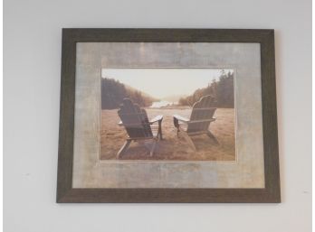 Wood Framed Print Chairs By Lake