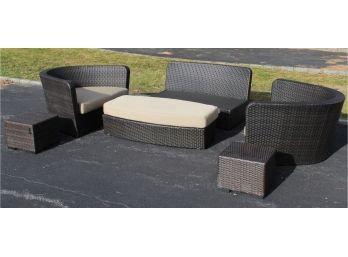 Siro Resin Wicker Weave Patio Furniture Set 6pcs