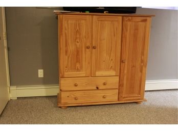 Pine Dresser Cubby Cabinet