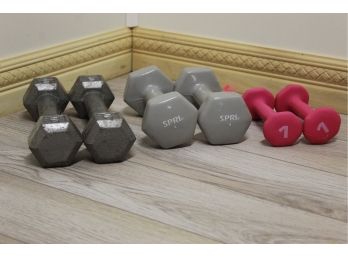 Exercise Weights 5lb 4lb 1lb Lot Of 6