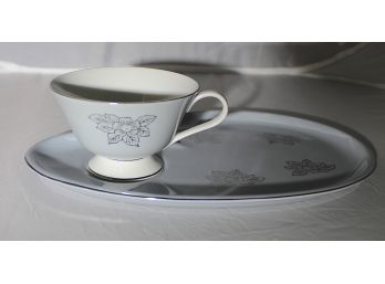 Tea & Lunch Set  Plate & Cup Set Of 12