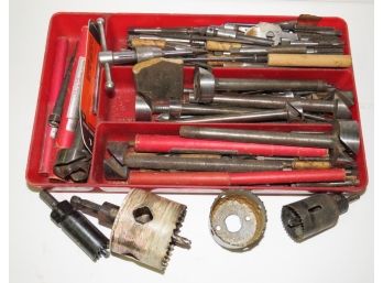 Assorted Bin Of Tool Accessories
