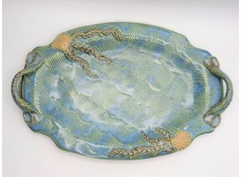 Sarah Houde Pottery Stoneware Handled Platter