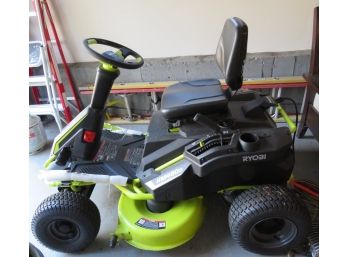 RYOBI Electric Riding Lawn Mower RM480e - 38 In. 75 Ah Battery