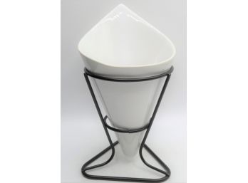 Pier 1 Imports Stoneware With Metal Stand