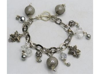 Silver-tone Charm Bracelet