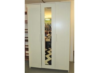 IKEA Wardrobe/armoire - White With 3-doors & Mirror