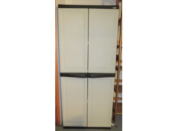Keter Storage Cabinet, Plastic, 2-doors, 3-shelves