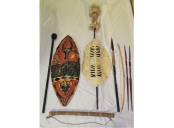 Tribal Weapons From Nimbia Zulu Tribe