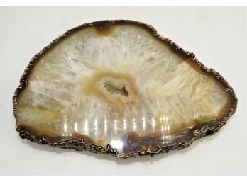 Home Goods Agate Geode With Framed In Metal