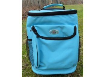 TCL Blue Insulated Cooler With Extending Handle & Wheels