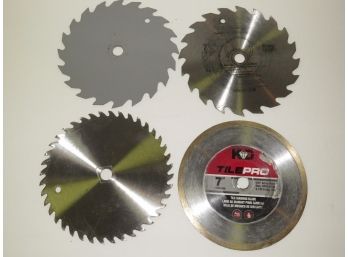 Circular Blades 7' - Assorted Set Of 4 In Carry Case