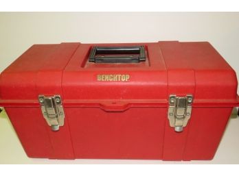 Bench-top Tool Box - Red Plastic