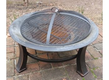 Metal Outdoor Firepit With Lid